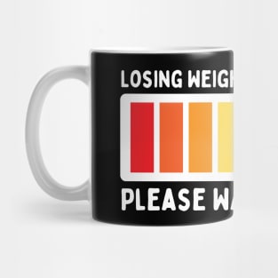 Losing Weight Please Wait, Funny Weight Loss vintage design Mug